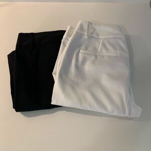 Alice + Olivia Trouser Pants White/Black Size 2 Bundle of 2